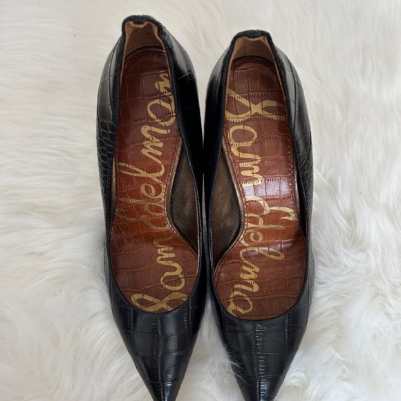 Black leather Sam Edelman pumps size 9 - Picture 3 of 6